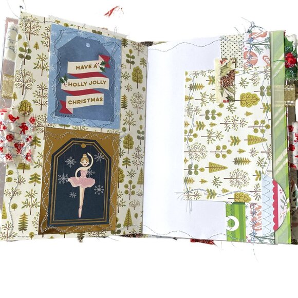 Christmas Junk Journal Album Blank Diary December Daily Writing Bonus Ephemera u - Picture 12 of 15